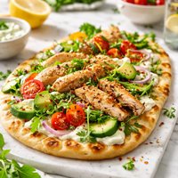 Grilled Chicken Flatbread