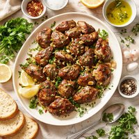 Grilled Chicken Liver with Garlic and Herbs