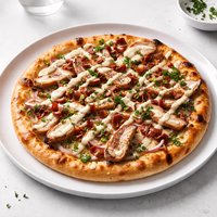Grilled Chicken Pizza with Alabama White Sauce