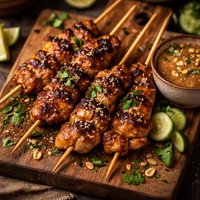 Grilled Chicken Thighs Satay