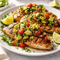 Grilled Chicken with Avocado Salsa