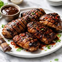 Grilled Chicken with Coffee Barbecue Sauce