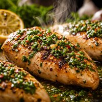 Grilled Chicken with Lemon Herb Sauce