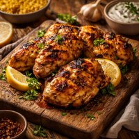 Grilled Chicken with Saffron