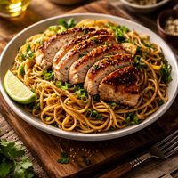 Grilled Chicken with Sesame Noodles