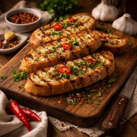 Grilled Chili Herb Bread