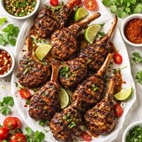 Grilled Chili Rubbed Lamb Chops
