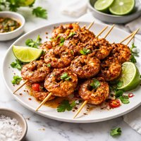 Grilled Chili Shrimp Skewers