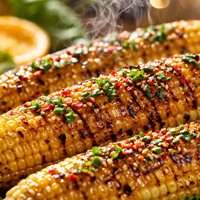 Grilled Corn with Hoisin Orange Butter