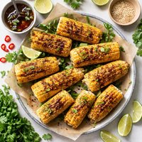 Grilled Corn with Soy Honey Glaze