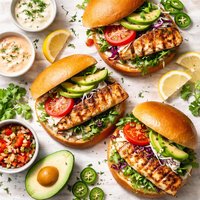 Grilled Fish Sandwiches