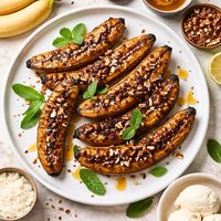 Grilled Glazed Bananas
