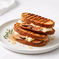 Grilled Goat Cheese Sandwiches with Fig and Honey