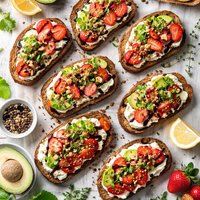 Grilled Goat Cheese Toasts