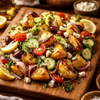 Grilled Greek Potato Salad