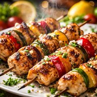 Grilled Greek Style Chicken Kabobs