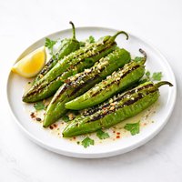 Grilled Green Peppers