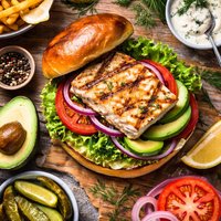 Grilled Halibut Sandwich