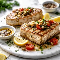 Grilled Halibut Steaks
