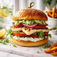 Grilled Halloumi Burger