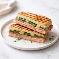 Grilled Ham and Asparagus Panini