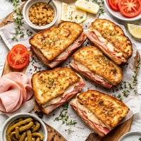 Grilled Ham and Gruyere Sandwiches