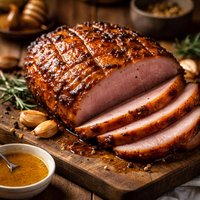 Grilled Ham with Honey Mustard Glaze