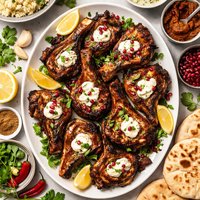 Grilled Harissa Lamb with Yogurt Moroccan