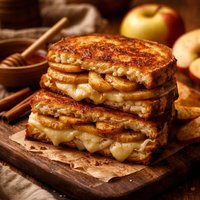Grilled Havarti Sandwich with Spiced Apples