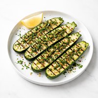 Grilled Herbed Zucchini Halves
