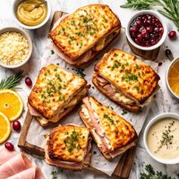 Grilled Holiday Croque Monsieur