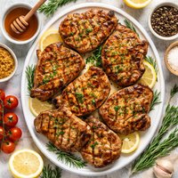 Grilled Honey Mustard Pork Chops