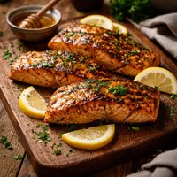 Grilled Honey Mustard Salmon