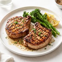 Grilled Indoor Pork Chops for Two