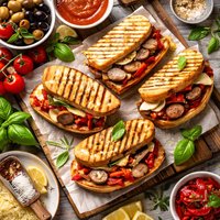 Grilled Italian Sausage Panini