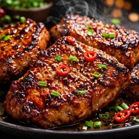 Grilled Korean Pork Chops Omac