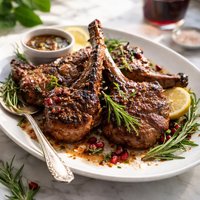 Grilled Lamb Chops with Merlot Marinade