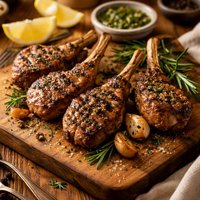 Grilled Lamb Chops with Rosemary Garlic Marinade