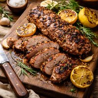 Grilled Lemon Fennel Pork