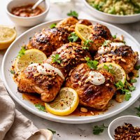 Grilled Lemon Harissa Chicken