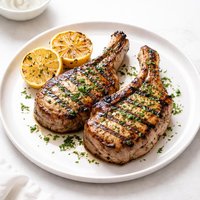 Grilled Lemon Herb Pork Chops