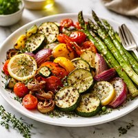 Grilled Lemon Thyme Vegetables