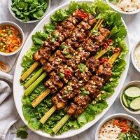 Grilled Lemongrass Pork Skewers