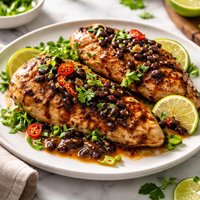 Grilled Lime Chicken W Black Bean Sauce