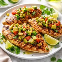 Grilled Lime Chicken with Avocado Salsa