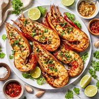 Grilled Lobster with Lime Brown Butter