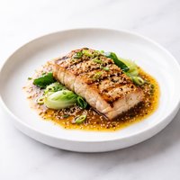 Grilled Mahi Mahi with Garlic Sesame Sauce