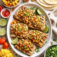Grilled Mahi Mahi with Mango Habanero Salsa
