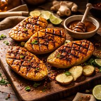 Grilled Mangoes with Ginger