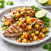 Grilled Marlin with Tropical Fruit Salsa